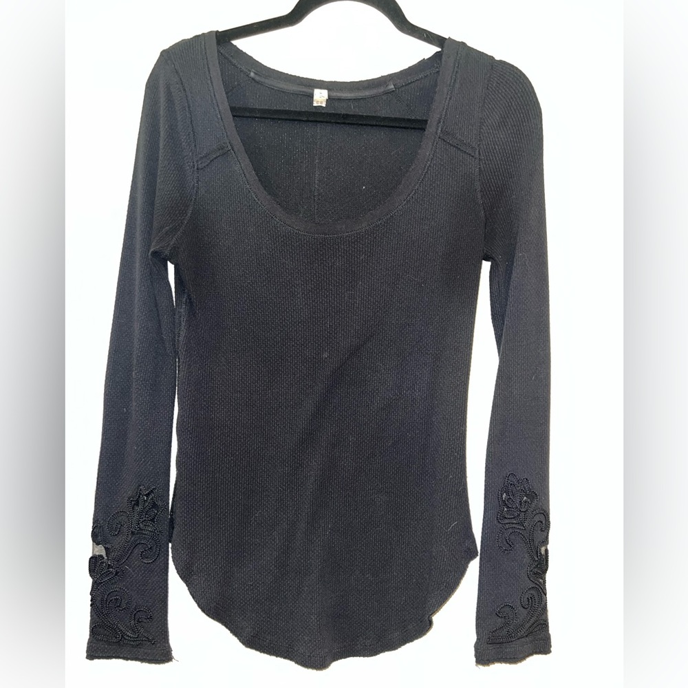 Free People Long Sleeve Black Women's Medium